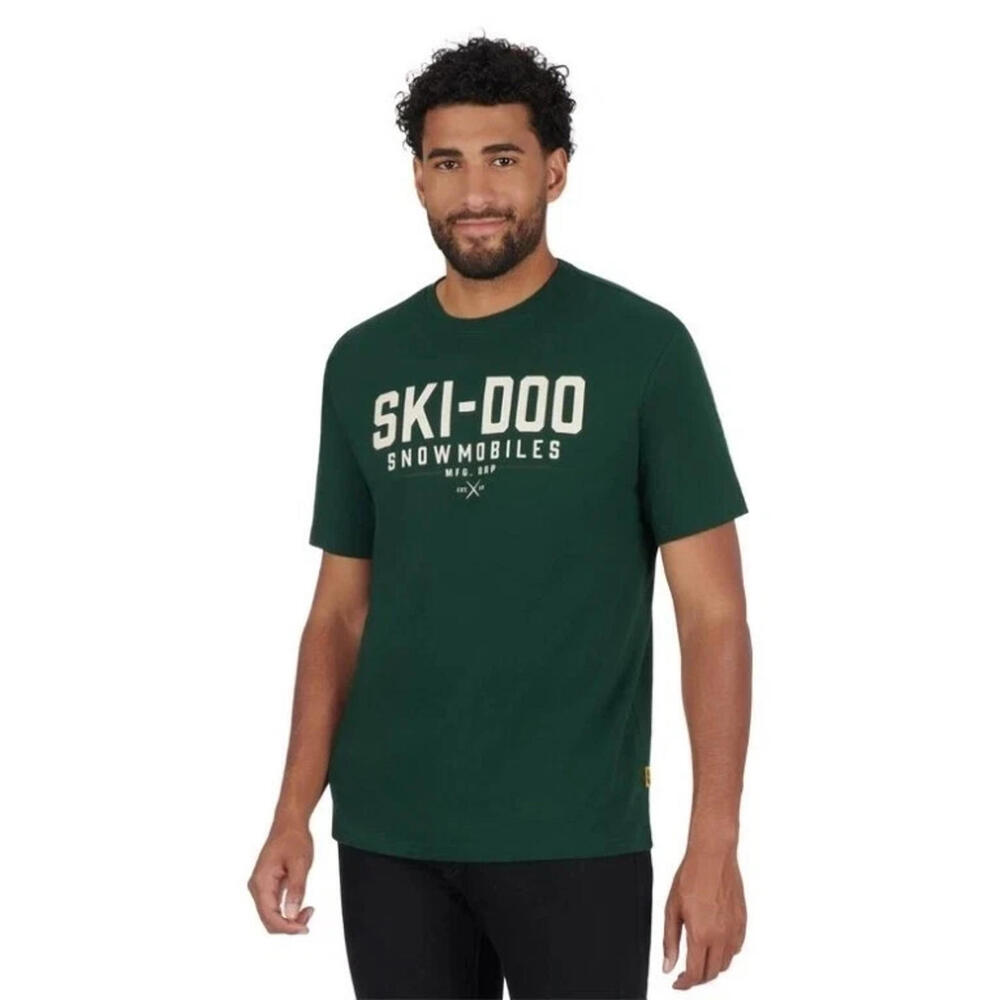 Ski-Doo Men's Ski-Doo Vintage T-Shirt, Green, XL
